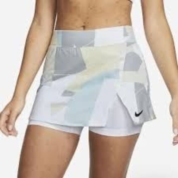 Nike Women's Court Victory Printed Tennis Skirt Straight Skort DD8829-100 sz XL - Picture 3 of 3